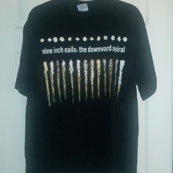 nine inch nails downward spiral shirt