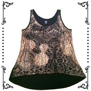 ✨🇸🇦🇱🇪✨ Gold & black hi-lo tank