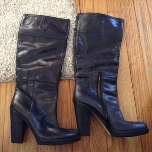 Nine West tall leather boots