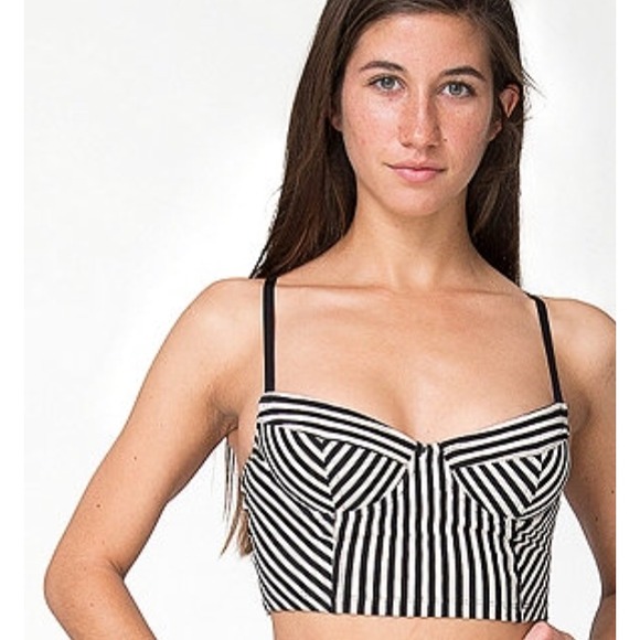 American Apparel Tops - REDUCED !!!  Apparel striped bustier