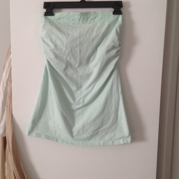 Green Strapless Tank