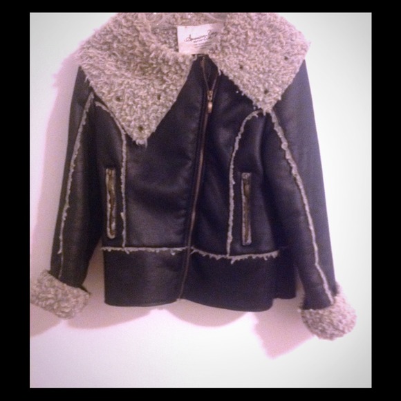 American Rag Faux Leather And Fur Jacket