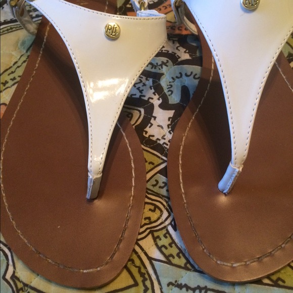 Ralph Lauren white sandals!