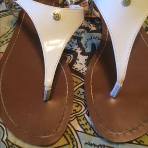 Ralph Lauren white sandals!