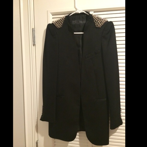 Zara studded blazer size S
