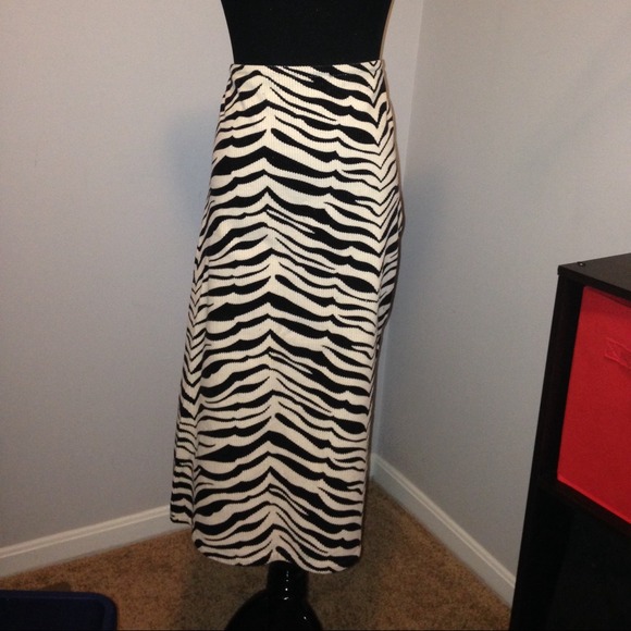 83. Polo Jeans Co zebra print pencil skirt