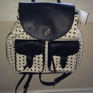 Tory Burch Basket-Weave Backpack