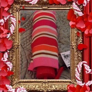 COACH MULTI STRIPED MINI UMBRELLA NWT