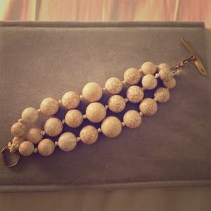 Kenneth Cole three strand beaded bracelet