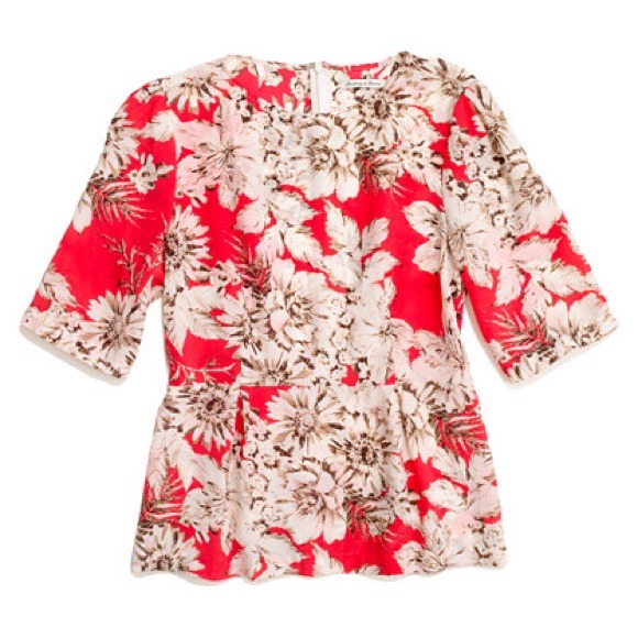 Madewell Floral Peplum