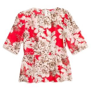Madewell Floral Peplum