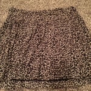 Animal print skirt