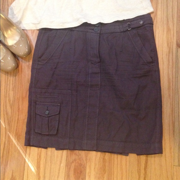 Anthropologie pencil cargo skirt & blouse bundle - Picture 3 of 3