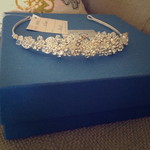 Silver Swarovski Crystal Tiara/Headband