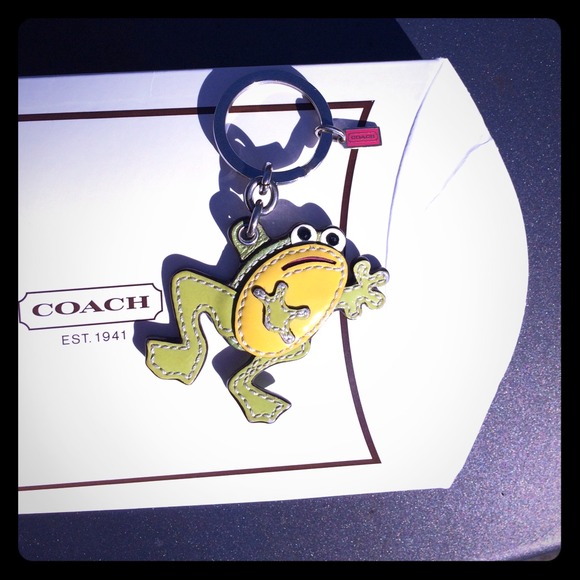Rare Coach frog fob keychain charm 🐸🌹