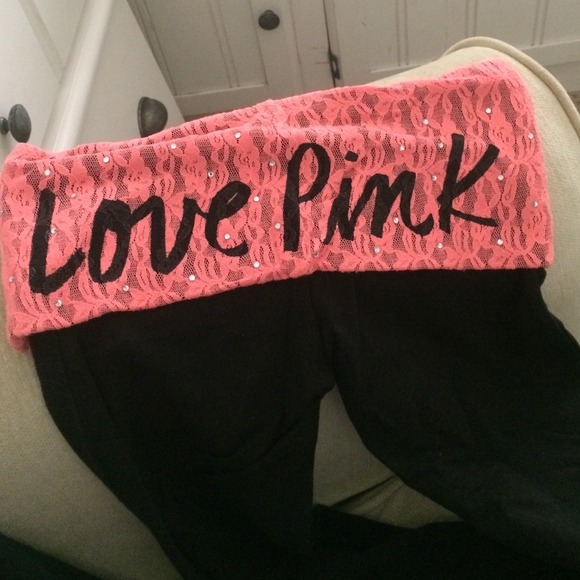 Victoria's Secret pink boot cut yoga pants