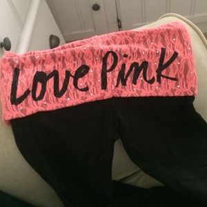 Victoria's Secret pink boot cut yoga pants
