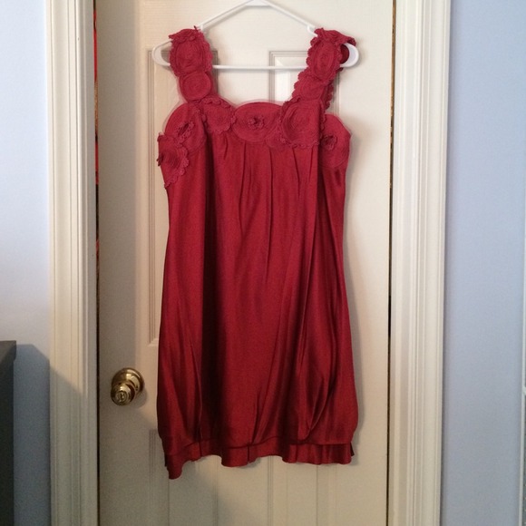 Red bubble dress