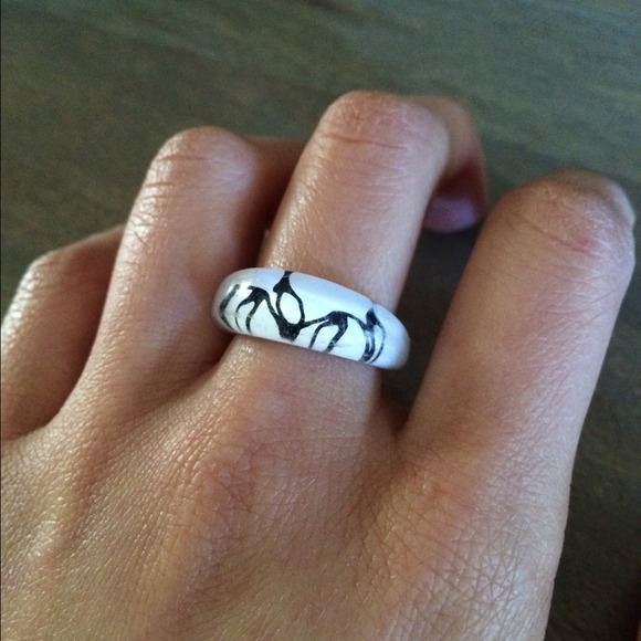 Plastic ring. Used. Rock