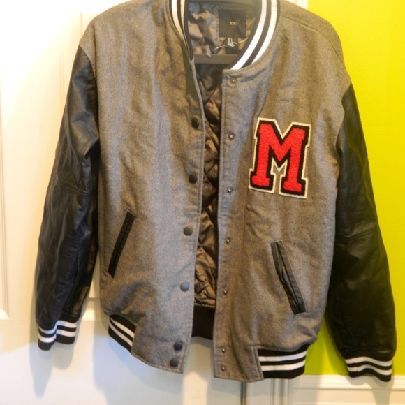 varsity jacket leather sleeves - Picture 1 of 1