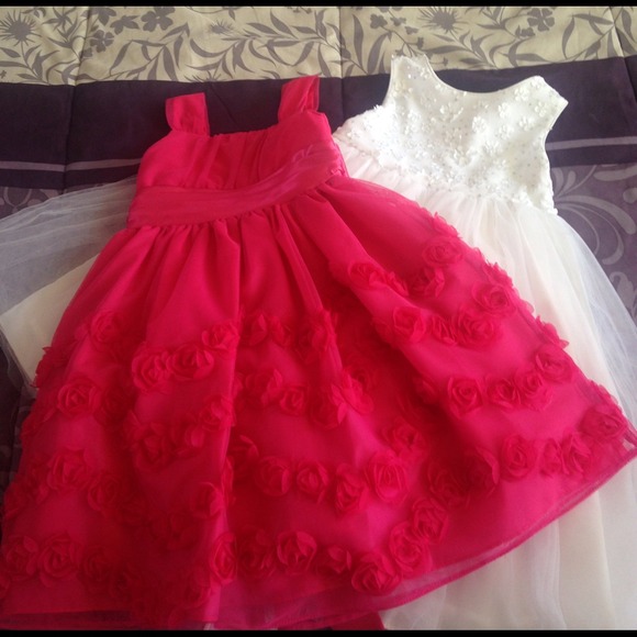 Set of dresses pink and white