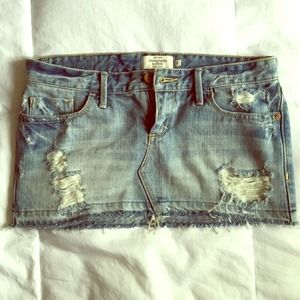Abercrombie & Fitch Mini Jean Skirt