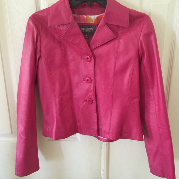 Pink Leather Jacket