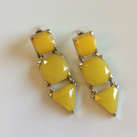 Yellow earrings