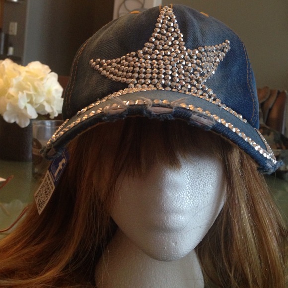 ?denim and stones Bling Star hat ? NWT main image 4