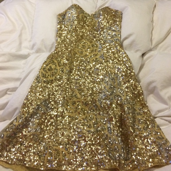 Gold shinny dress