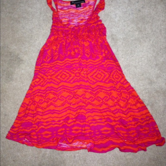 Aztec pink and orange tank top