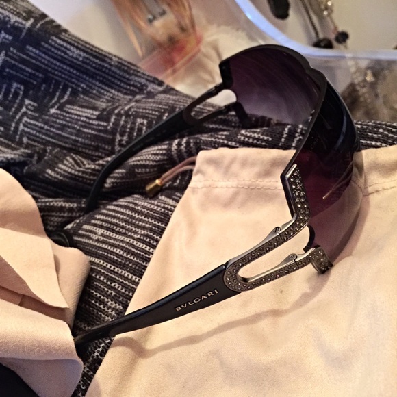 Bvlgari Parentesi Motif Shield Sunglasses