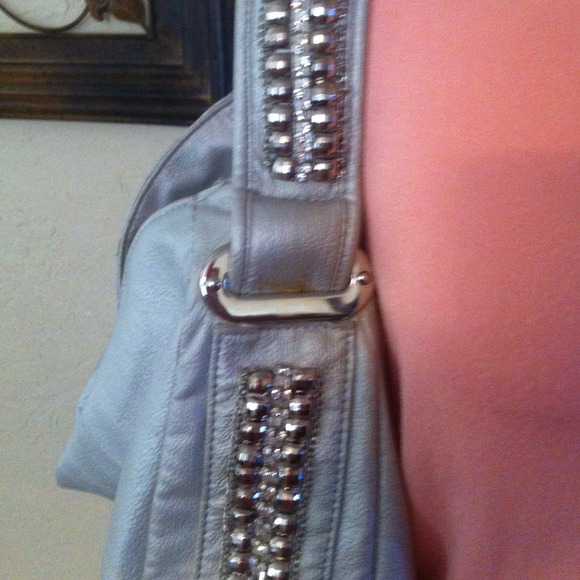 Silver Sequin & Rhinstone purse