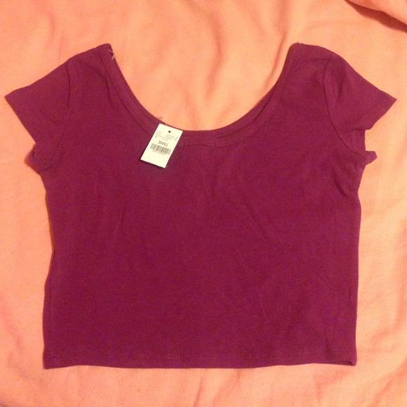 Purple Cropped Tank NWT