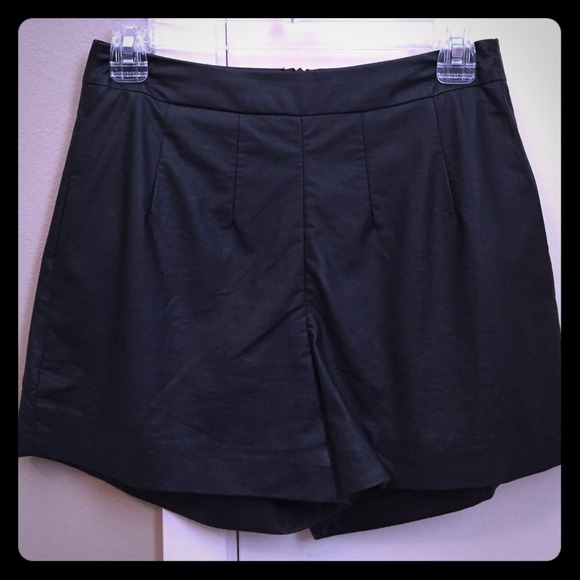 Leather shorts
