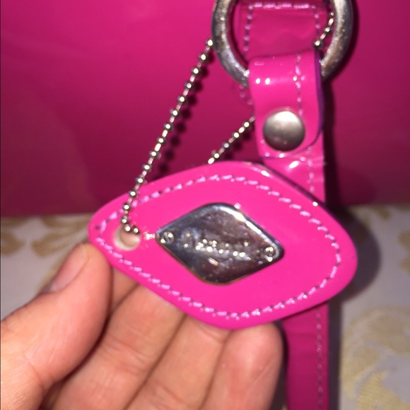 Genuine leather, Hot pink purse. - Picture 2 of 4