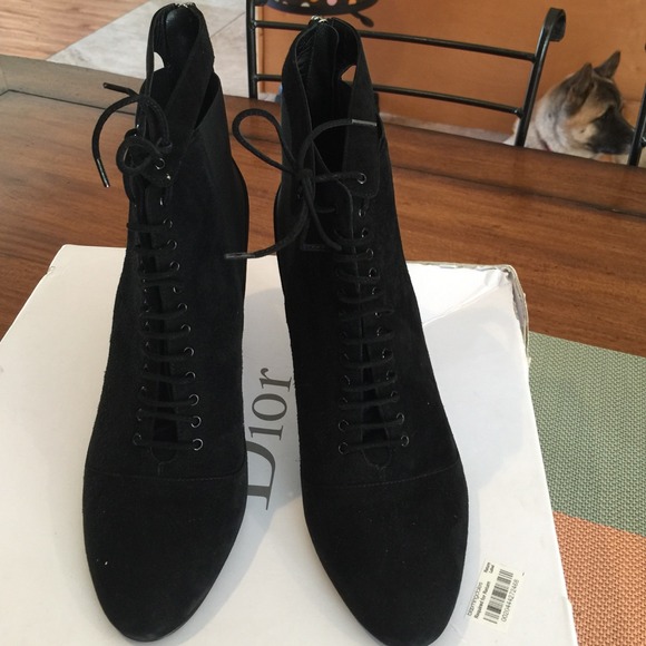 Dior Lacets Low Boot black booties sz 40 (8.5-9) - Picture 2 of 5