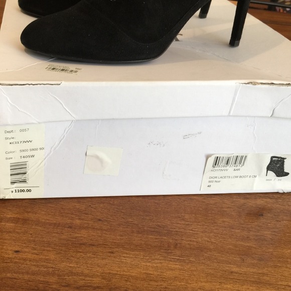 Dior Lacets Low Boot black booties sz 40 (8.5-9) - Picture 4 of 5