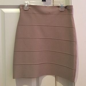 BCBG Max Azria Tan Power Skirt