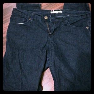 Dark blue skinny jeans