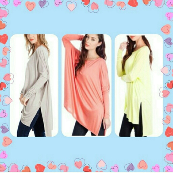 Coral oversized shirt