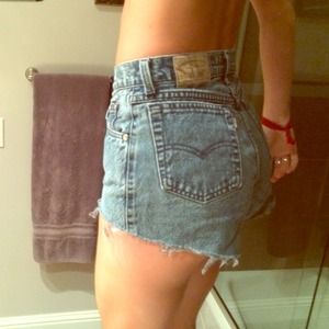 Levi's high waisted cut offs