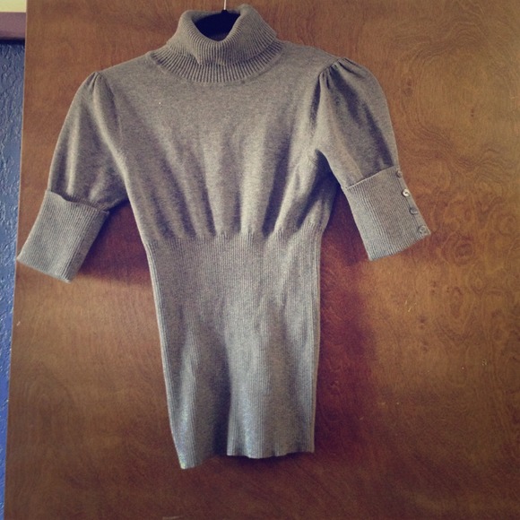 Gray Turtleneck Sweater