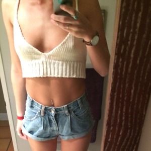brandy Melville crochet crop top