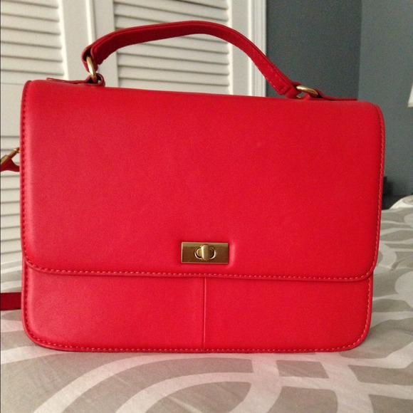 Coral JCrew purse