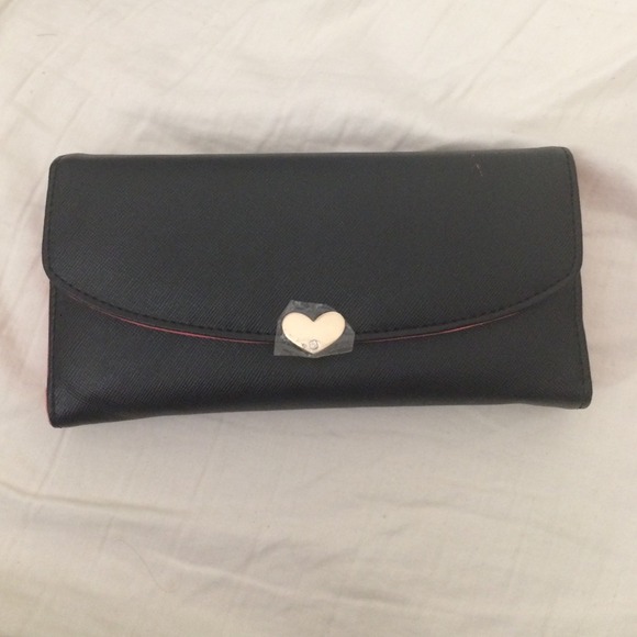 Black and pink wallet