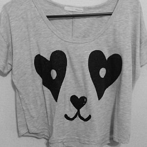 Panda crop top