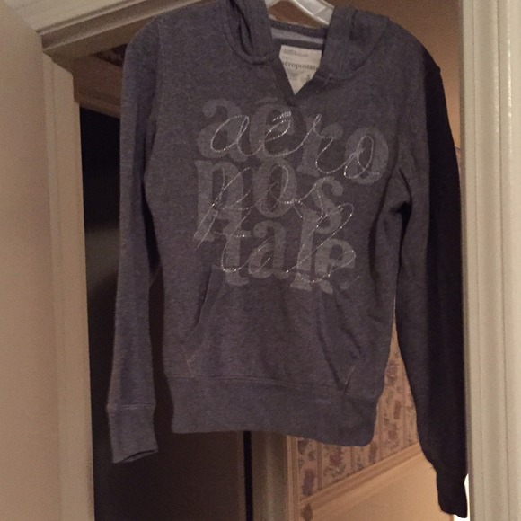 dark gray aeropostale hoodie - Picture 1 of 2