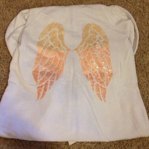 White & Gold Angel Victoria's Secret Sweatshirt