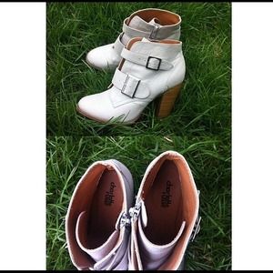 charlotte russe heeled boots size 8